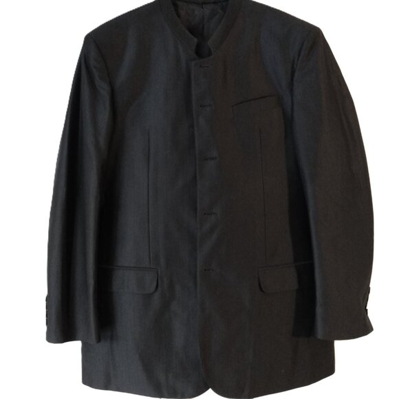 Mennonite Men's Suit 42R Jacket 32R Pants 27" Inseam Clerical - Picture 2 of 14